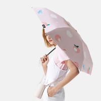 蕉下(bananaunder) 果趣系列六折伞 繁桃