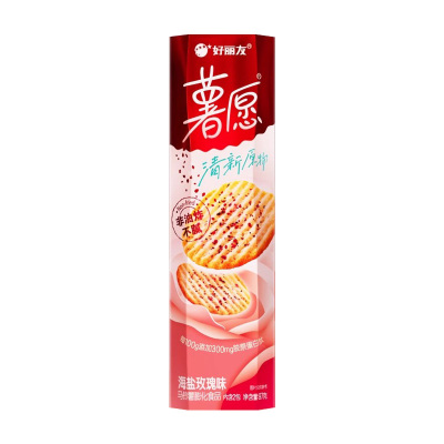 好丽友 薯愿 海盐玫瑰味 97g*6盒 办公室解馋小零食休闲食品小吃