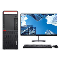 启天联想台式机M920T商用办公绘图设计建模游戏电脑主机主机+32英寸显示器
