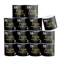 洁柔卫生纸加厚黑Face纸巾加厚4层140g*30卷 1箱