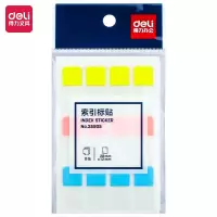得力(deli) 25905 便签索引贴12*28 24本/包 整包装