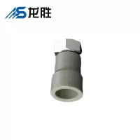 帮客材配 龙胜品牌 PPR水表直活接 dn20x1/2 灰色 300个1箱 1箱起售