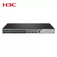 新华三 S5024PV5-EI-HPWR企业级交换机24千兆电口+4千兆黑色 单位:台