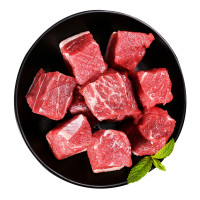 好拾味 雪花牛肉粒250g 精选原切雪花牛肉 生鲜调理牛肉 烧烤食材