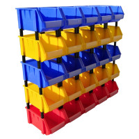 竹小白 整加厚收纳物料盒组合式元件盒工具螺丝盒物料箱零件盒(510*340*190)