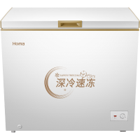 奥马(Homa) 252升变温冷柜 一级能效 家用冷藏冷冻 卧式冷柜 BC/BD-252MF深冷棕 速冻