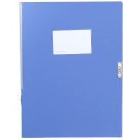 得力5684 A4 7.5cm塑料加厚档案盒蓝色6个装