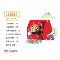 艾吉咪 端午节粽子礼盒 8枚粽子+2枚咸鸭蛋