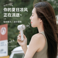 苏宁极物萌宠手持风扇白色