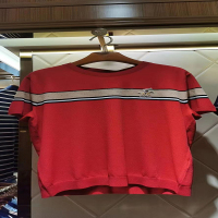 比华利保罗(Beverly Hills Polo Club) 春夏季短袖女士翻领t恤 221742106-23红色