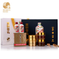茅台 惠群贵礼 53度酱香型 飞天50ml*2瓶+2罐茶叶+2罐蜂蜜 礼盒装