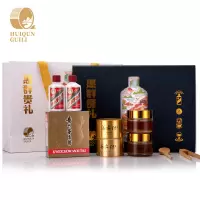 茅台 惠群贵礼 53度酱香型 飞天50ml*2瓶+2罐茶叶+2罐蜂蜜 礼盒装