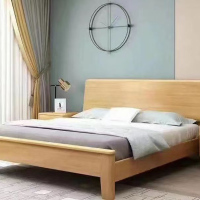 美然德 1.8米宽床+床垫+床头柜 A款