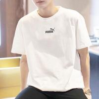 彪马T恤男PUMA网男装2022年夏季新款大logo圆领时尚半袖短袖