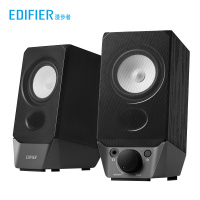 漫步者(EDIFIER)Edifier/漫步者R19BT电脑蓝牙音箱2.0笔记本台式无线家用桌面木质 黑色