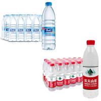 康师傅农夫 组合装包装饮用水550ml*48瓶共两箱 整包 饮用水