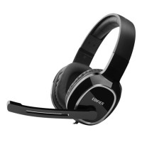漫步者(EDIFIER)USB K815 耳麦 头戴式电脑耳机 在线听力对话耳机 黑色