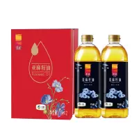 中粮悦润纯红花籽油礼盒1L*2