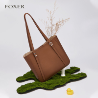 金狐狸通勤包包女新款大容量高级质感牛皮单肩2022大包