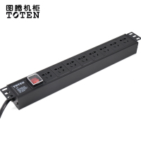 图腾(TOTEN)8位10A PDU 机柜电源分配器 220V/50HZ