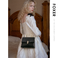 金狐狸生日礼物送妈妈小金球链条包包女2022新款时尚真皮单肩斜挎