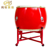 利特莱依 18寸牛皮鼓战鼓红鼓战鼓+鼓架