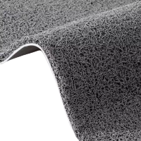 定制灰色塑料丝圈地垫长378*宽176cm(仅供日照)