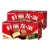 orion 好丽友派巧克力味6枚*2盒装网红零食夹心休闲点心儿童充饥糕点