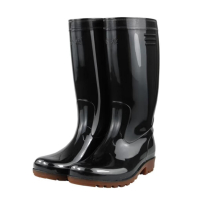 金橡 020雨鞋 黑色高筒水鞋防水防滑雨靴10双/箱
