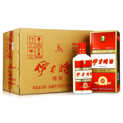 伊力特 52度伊力特曲精制500ml*6瓶 整箱装白酒