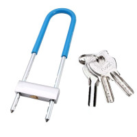 车仆 冰禹 BJjj-210 玻璃门锁 U型锁 商铺门双开门锁 车锁商场门锁 906型号350mm