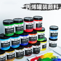 车仆 涂鸦画diy手绘流体画彩绘防水炳稀专用颜料染 丙烯颜料(钛白色)
