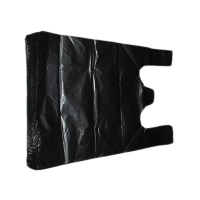 得力 加厚型塑料垃圾袋600*970mm 黑色带拎手25个(单位:捆)