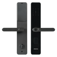 三木 MSL-AD-L12 LEELEN智能门锁 L12标准门锁 曜石黑 C级锁芯 指纹锁电子锁密码锁防盗门锁