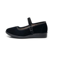 谋福女平跟布鞋 工作鞋 黑色 请备注码数