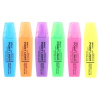 晨光MG2150荧光笔6支 学生用荧光标记笔糖果色记号笔2150小清新彩色粗划
