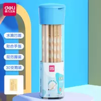 得力(deli)S954-HB-30支洞洞铅笔HB/2B学生铅笔专用学习用品考试用美术画画铅笔