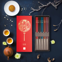 匠艺 小圆满五色漆筷 (五双装)