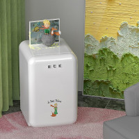 哈士奇(HCK) 复古小冰箱迷你 小型单门宿舍家用冷藏冻饮料冰柜静音节能 BC-130RDC 小王子与狐狸