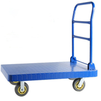 蓝色平板推车 90*60cm