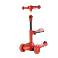 超级飞侠 折叠可坐儿童滑板车闪光宽轮乐迪SW-766-2(适用于2-8岁)