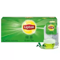 立顿黄牌精选绿茶袋泡茶 清香绿茶25包/50g 1盒