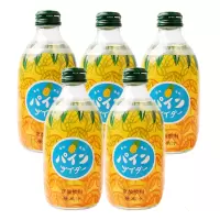 日本进口 友升 菠萝味汽水 300ml*5瓶