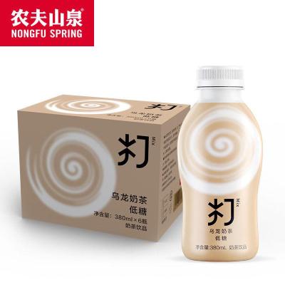 农夫山泉 奶茶低糖 低负担380ml*6瓶 整箱装多种口味