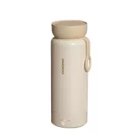 大宇(DAEWOO)便携暖奶器 韩国大宇保温电热水杯便携式自热烧水壶办公室旅行小型迷你插电款 大宇D8奶糖白(插电款)