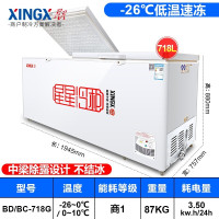 星星(XINGX)冰柜商用718升卧式大冷柜 冷藏冷冻转换保鲜冰箱 零下26度雪糕冰冻柜BD/BC-718G