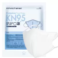 海氏海诺 一次性KN95口罩 独立包装 防尘口罩白色 立体防护成人口罩 1只装独立装用干洗