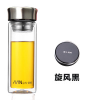 富光 X1501-KSPT-730 双层玻璃杯 透明带盖 730ml