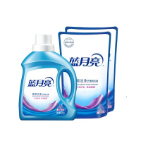 蓝月亮 薰衣草香机洗手洗袋装补充洗衣液 2kg 薰洁净瓶+1kg薰洁净袋*2深层洁净