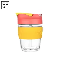 日本GOOM格沫 奇遇玻璃双饮杯(橘子汽水/奶油蓝莓 /蓝柑苏打) 350ML